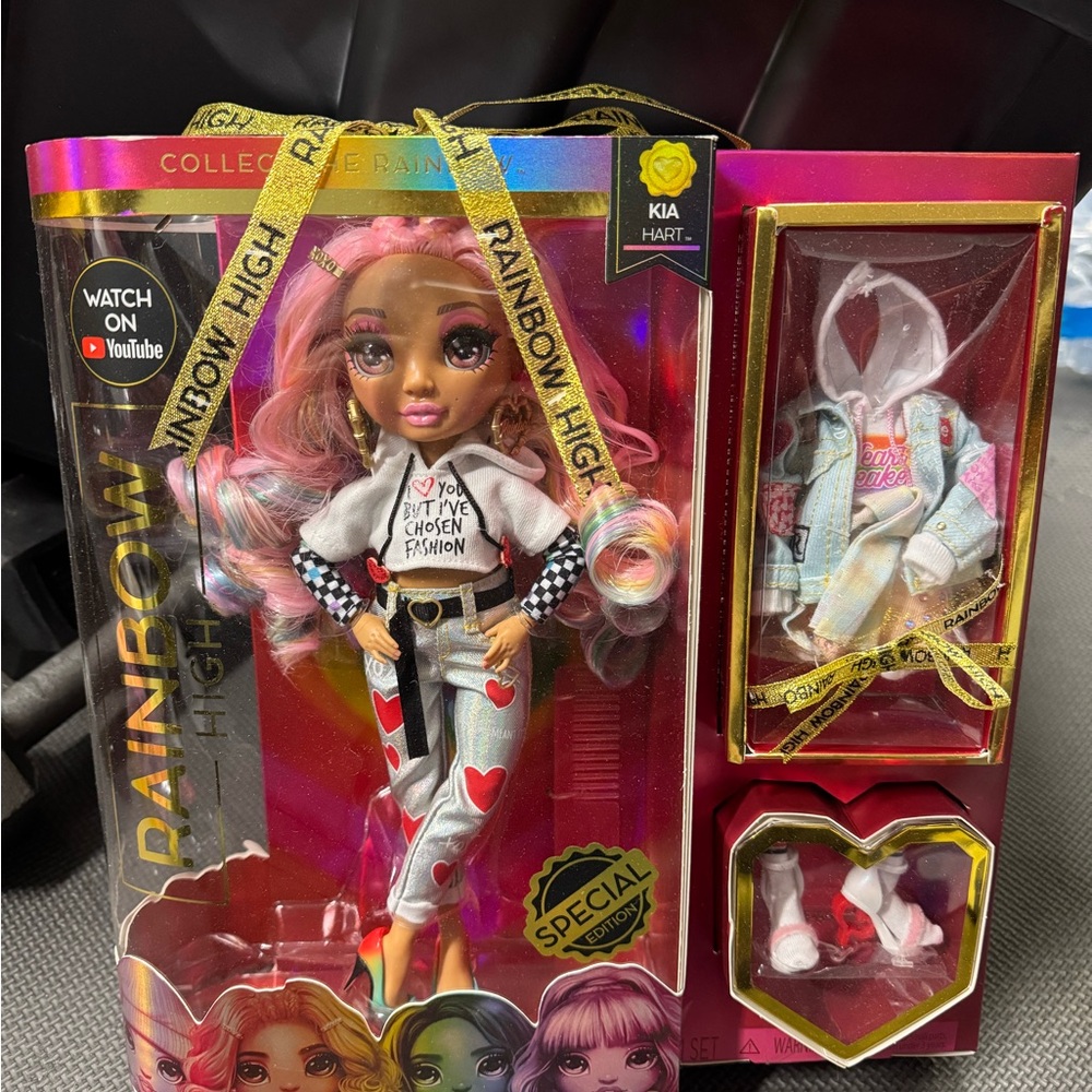 Rainbow Kia Hart Fashion Doll with Pink Hair